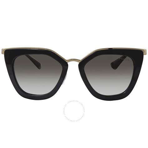 Prada Grey Gradient Cat Eye Ladies Sunglasses PR 53SS 